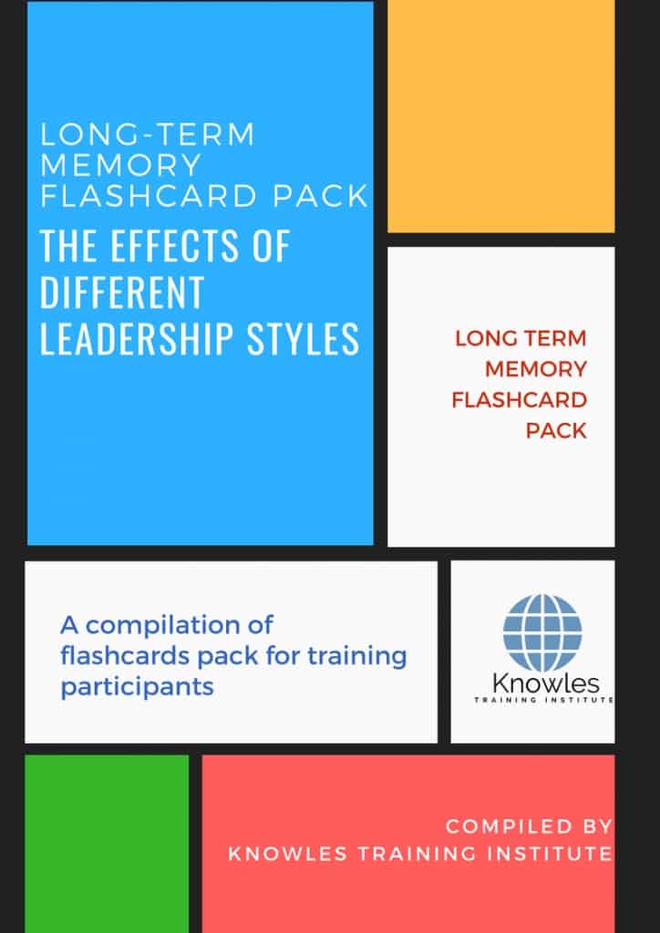 The Effects Of Different Leadership Styles Training Flashcards