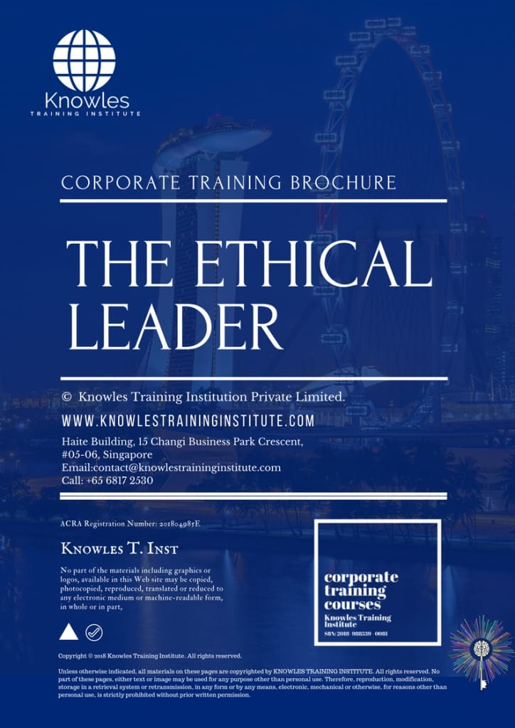 The Ethical Leader Training Course Brochure