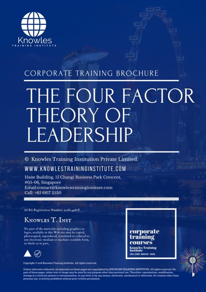 The Four Factor Theory Of Leadership Training Course Brochure