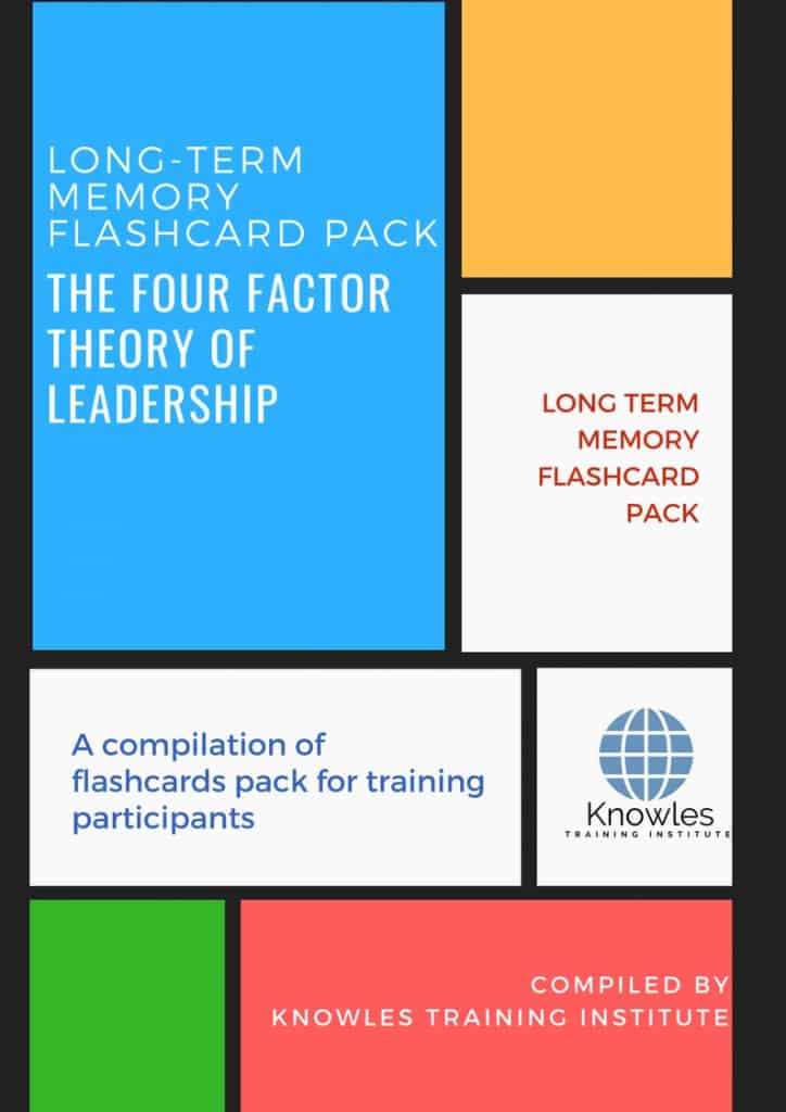 The Four Factor Theory Of Leadership Training Flashcards