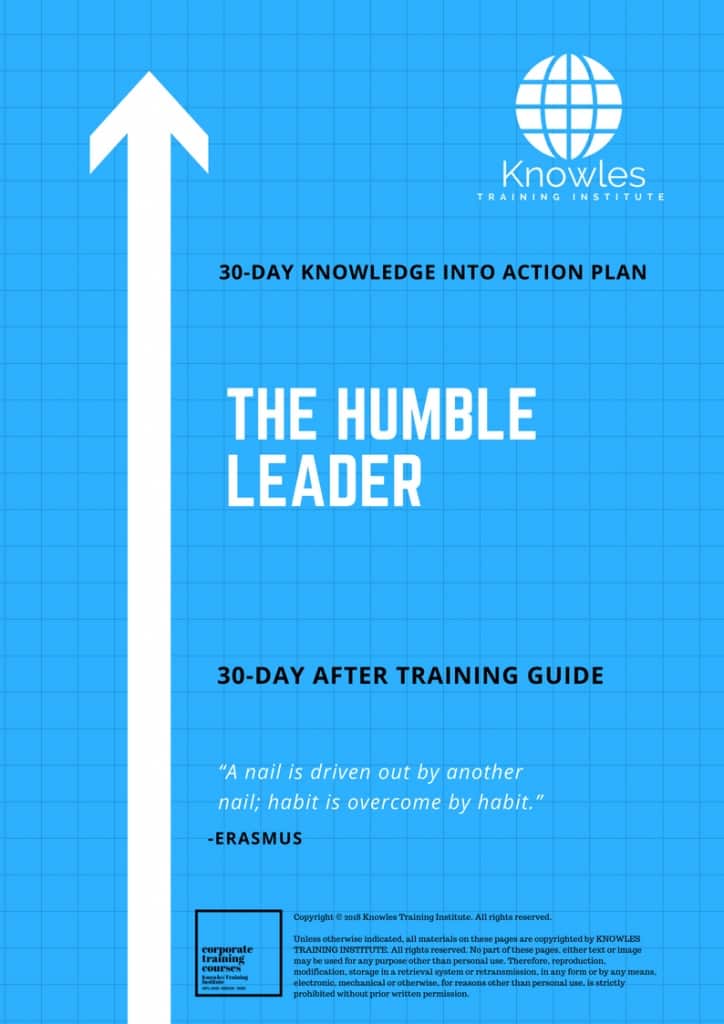 The Humble Leader 30 Day After Training Guide