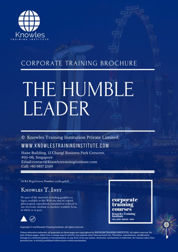 The Humble Leader Training Course Brochure