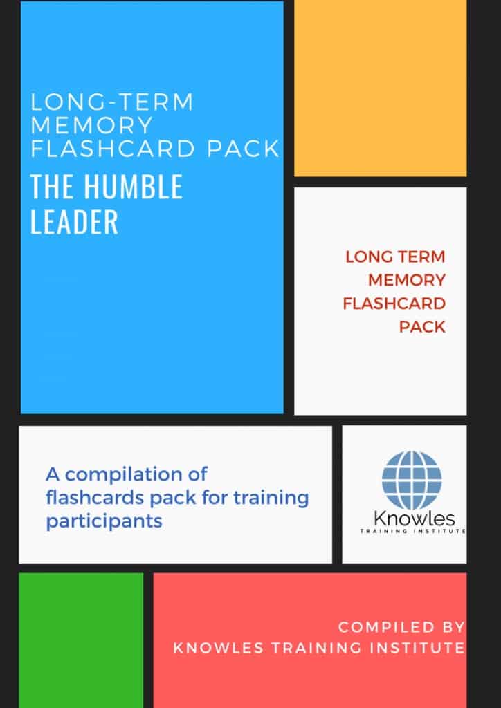 The Humble Leader Training Flashcards