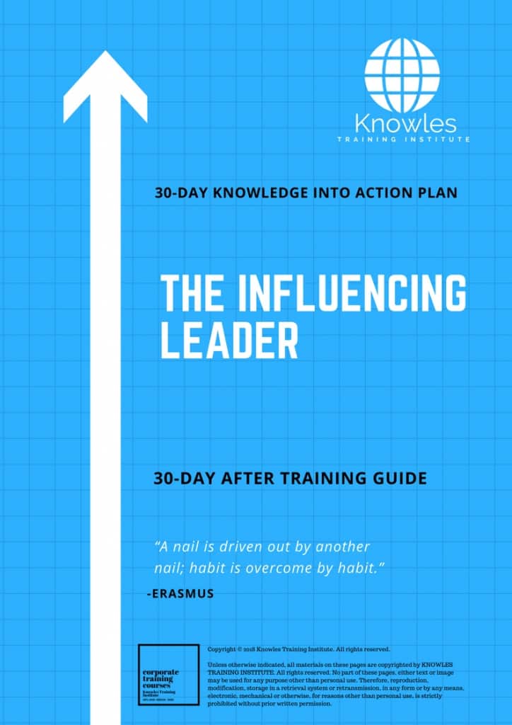 The Influencing Leader 30 Day After Training Guide