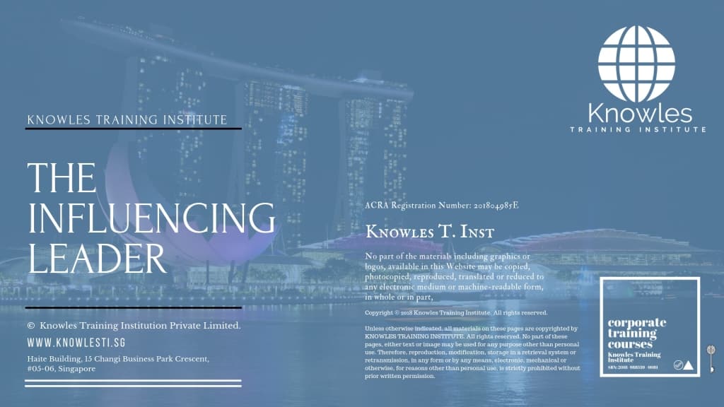 The Influencing Leader Training Course in Singapore