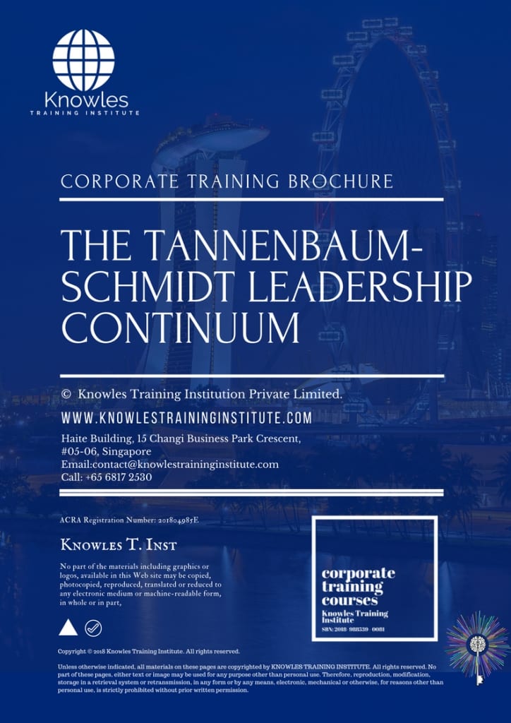 The Tannenbaum-Schmidt Leadership Continuum Training Course Brochure