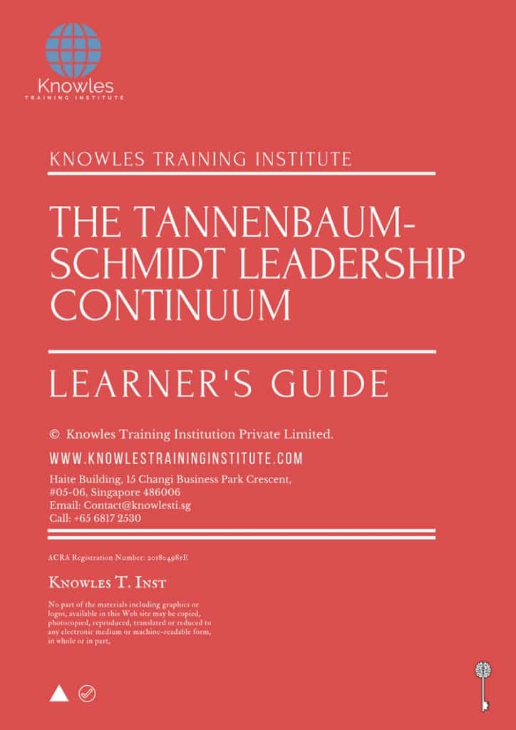 The Tannenbaum-Schmidt Leadership Continuum Training Course Learner’s Guide