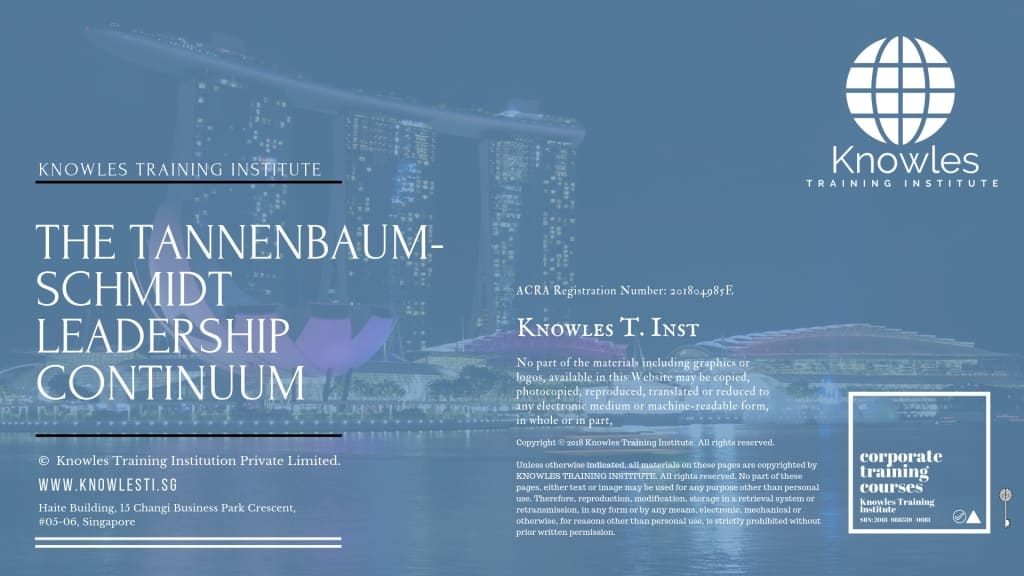 The Tannenbaum-Schmidt Leadership Continuum Training Course in Singapore