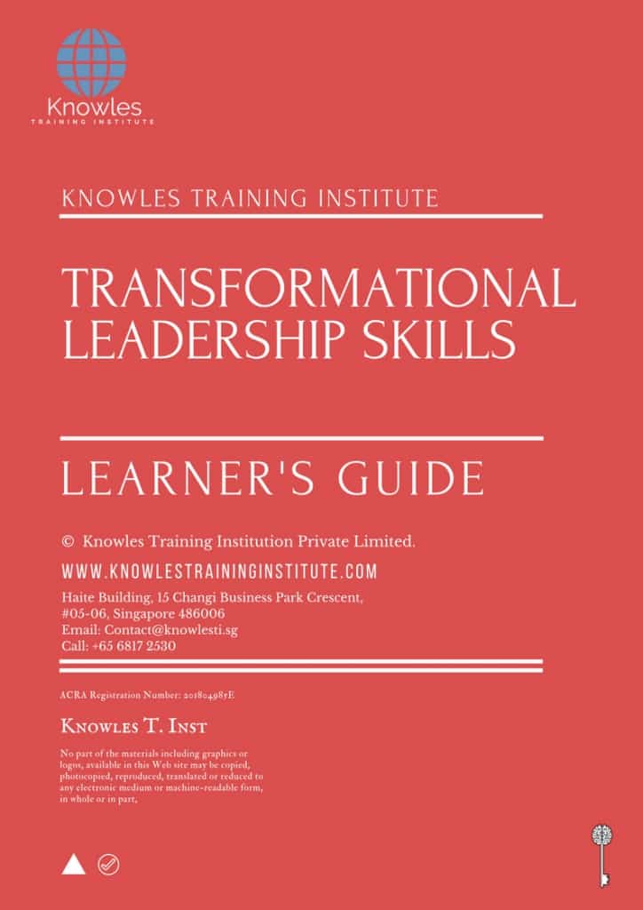 Transformational Leadership Skills Training Course Learner’s Guide
