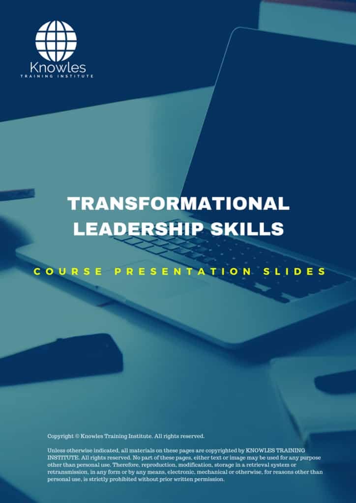 Transformational Leadership Skills Training Course Presentation Slides
