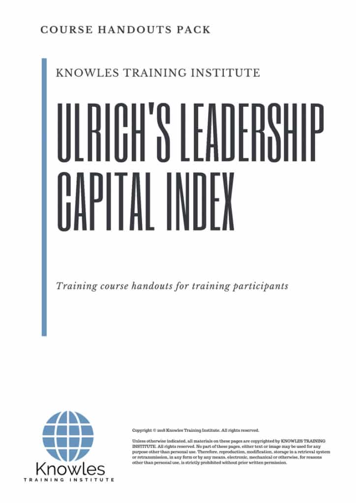 Ulrich’s Leadership Capital Index Course Handouts
