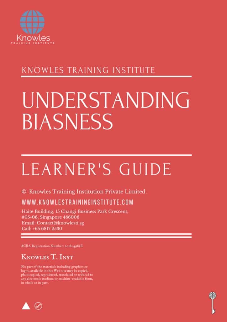 Understanding Biasness Training Course Learner’s Guide