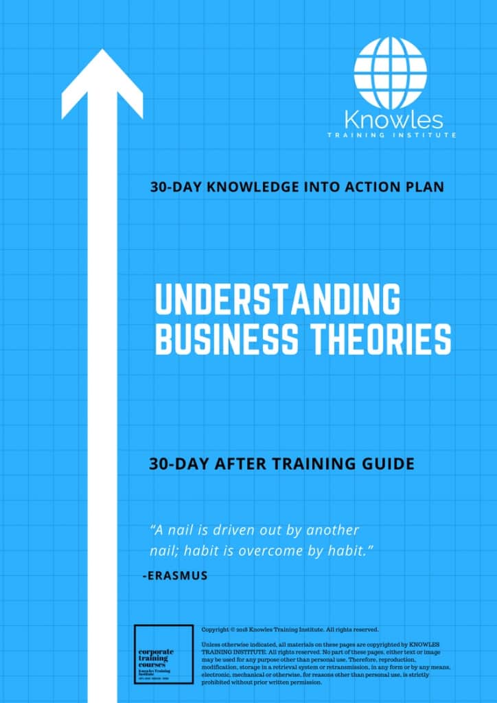 Understanding Business Theories 30 Day After Training Guide