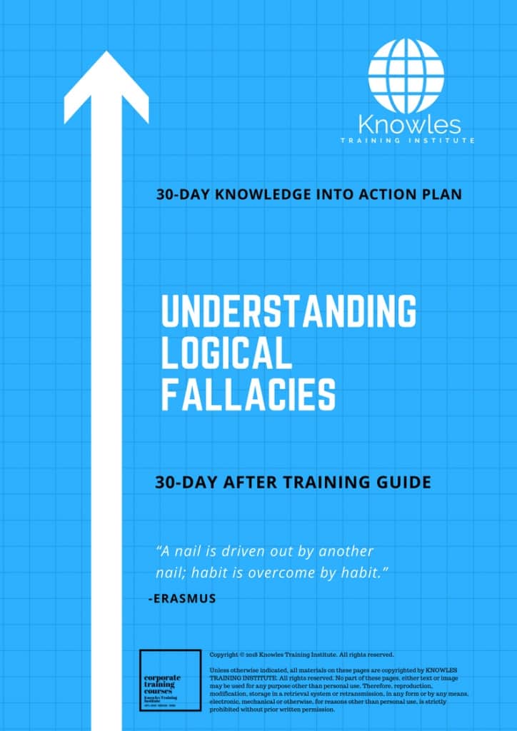 Understanding Logical Fallacies 30 Day After Training Guide
