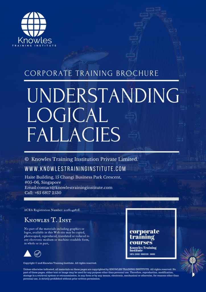 Understanding Logical Fallacies Training Course Brochure