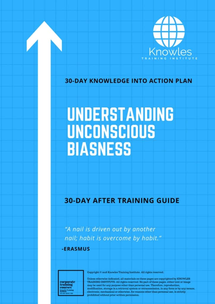 Understanding Unconscious Biasness 30 Day After Training Guide