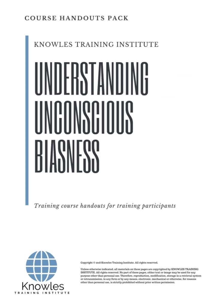 Understanding Unconscious Biasness Course Handouts