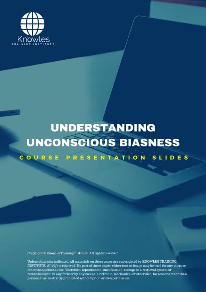 Understanding Unconscious Biasness Training Course Presentation Slides