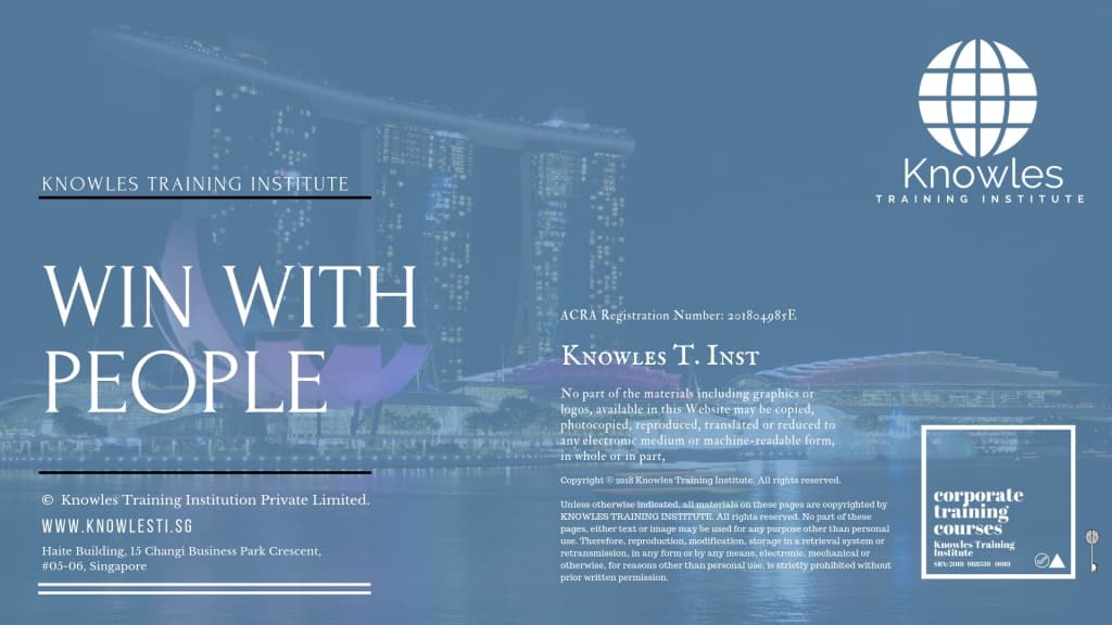 Win With People Training Course in Singapore