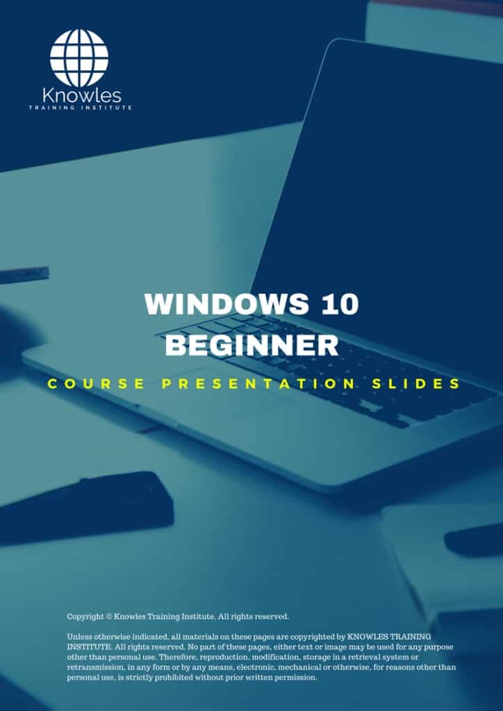 Windows 10 Beginner Training Course Presentation Slides