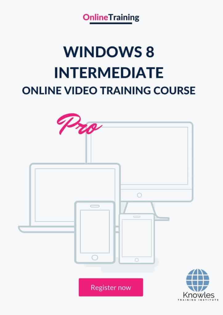Windows 8 Intermediate Online Training Video Course