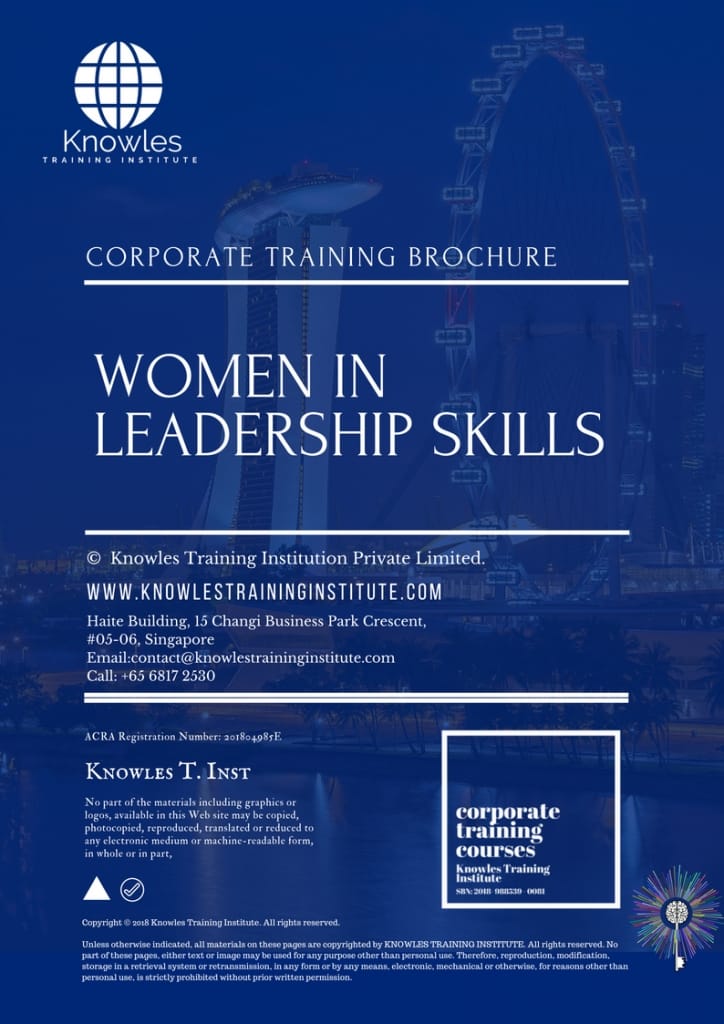 Women In Leadership Skills Training Course Brochure