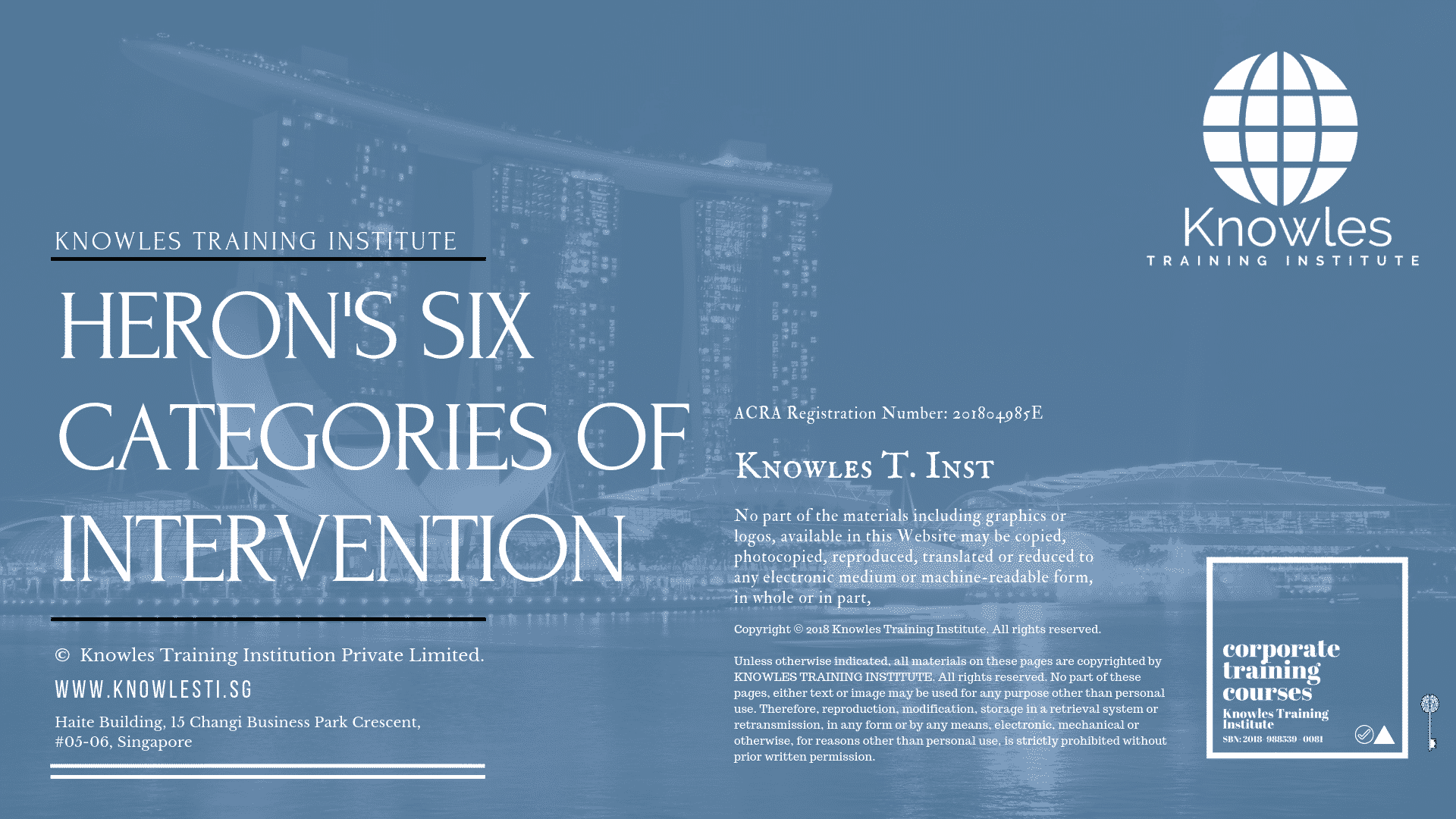 HERON’S SIX CATEGORIES OF INTERVENTION