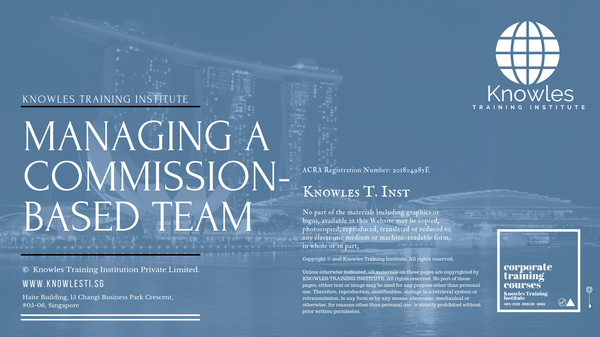 MANAGING A COMMISSION-BASED TEAM