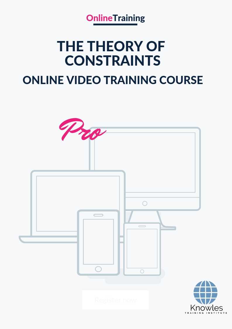 The Theory of Constraints Online Video Course The Theory of Constraints Online Video Course