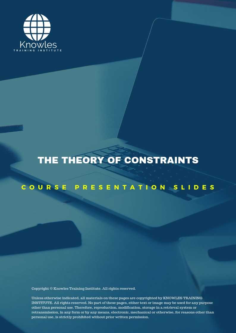 theory of constraints ppt