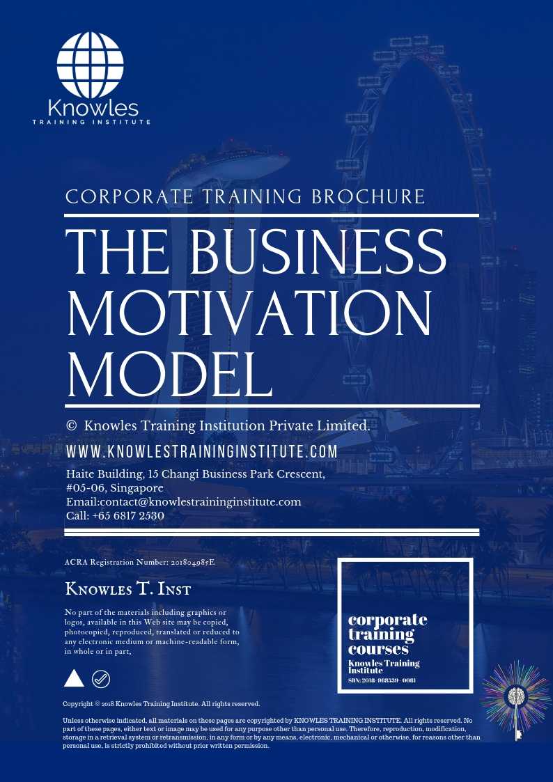 The Business Motivation Model Course Brochure