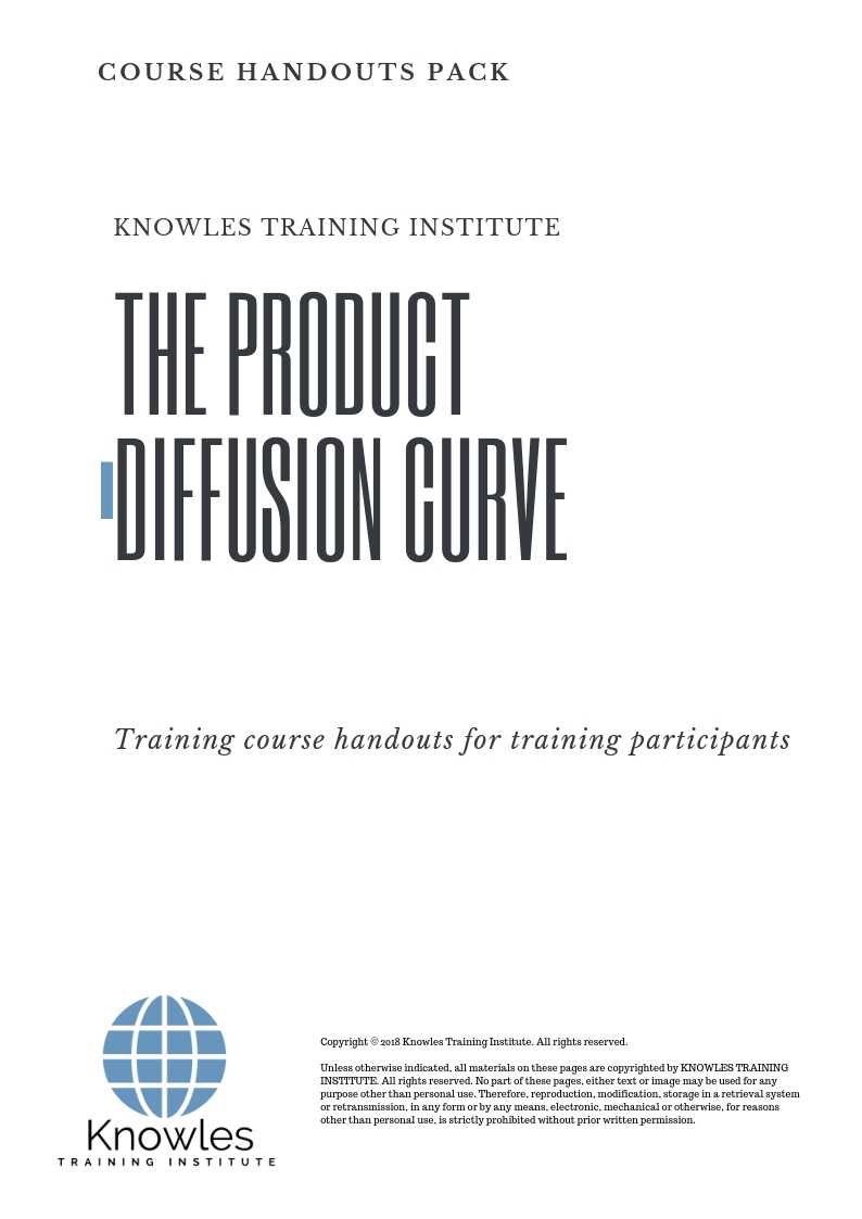 The Product Diffusion Curve Course Handouts