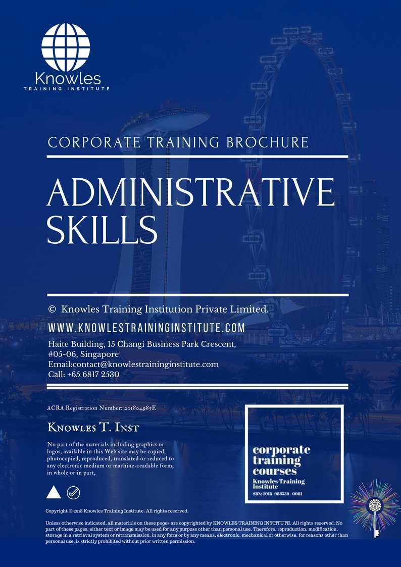 Administrative Skills Training Course