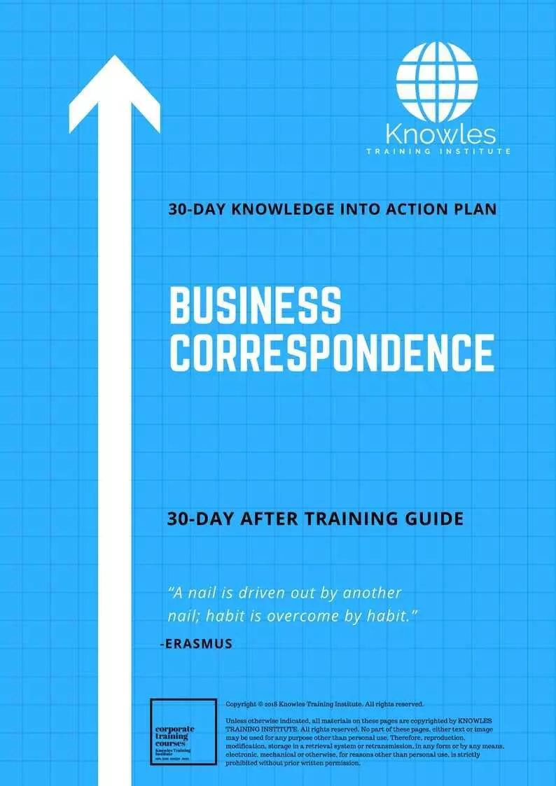 Business Correspondence Training Course