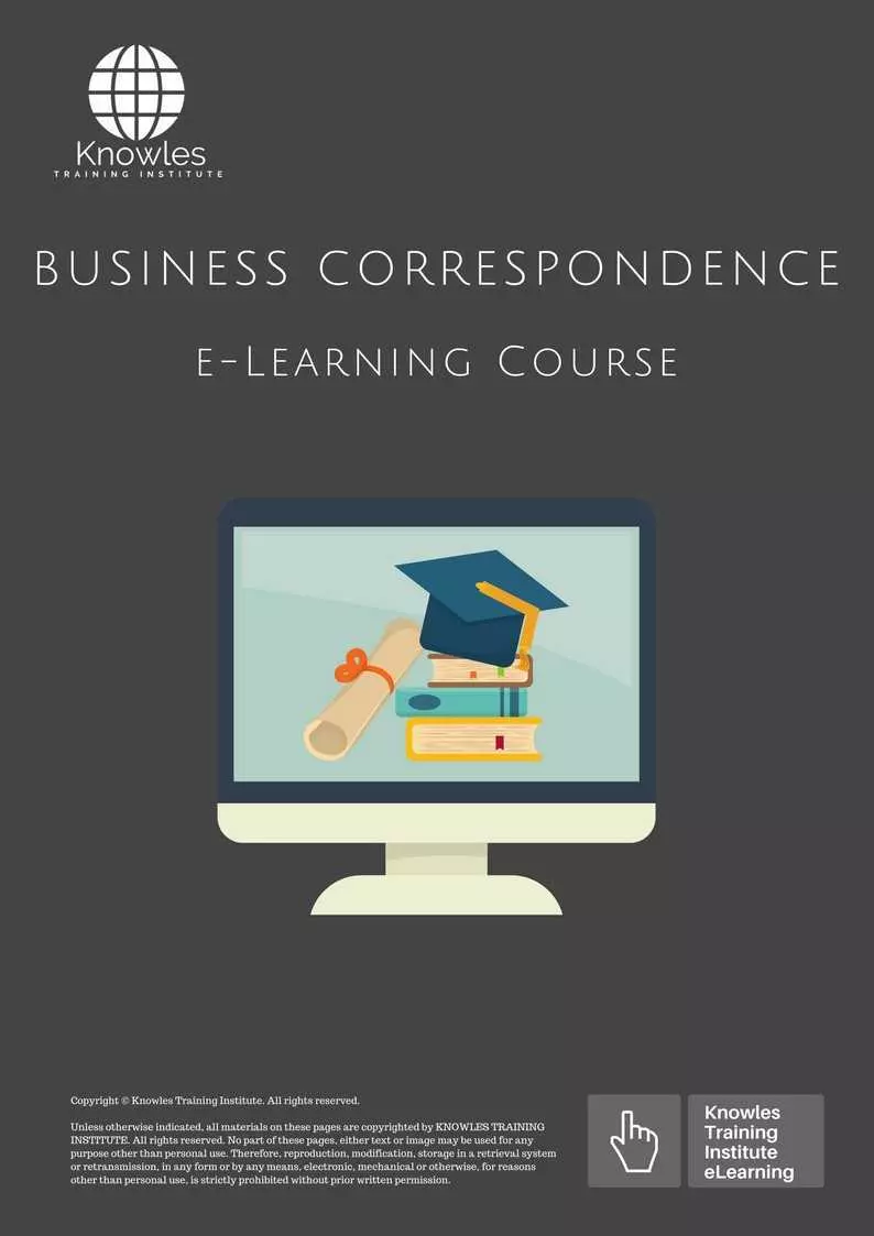 Business Correspondence Training Course