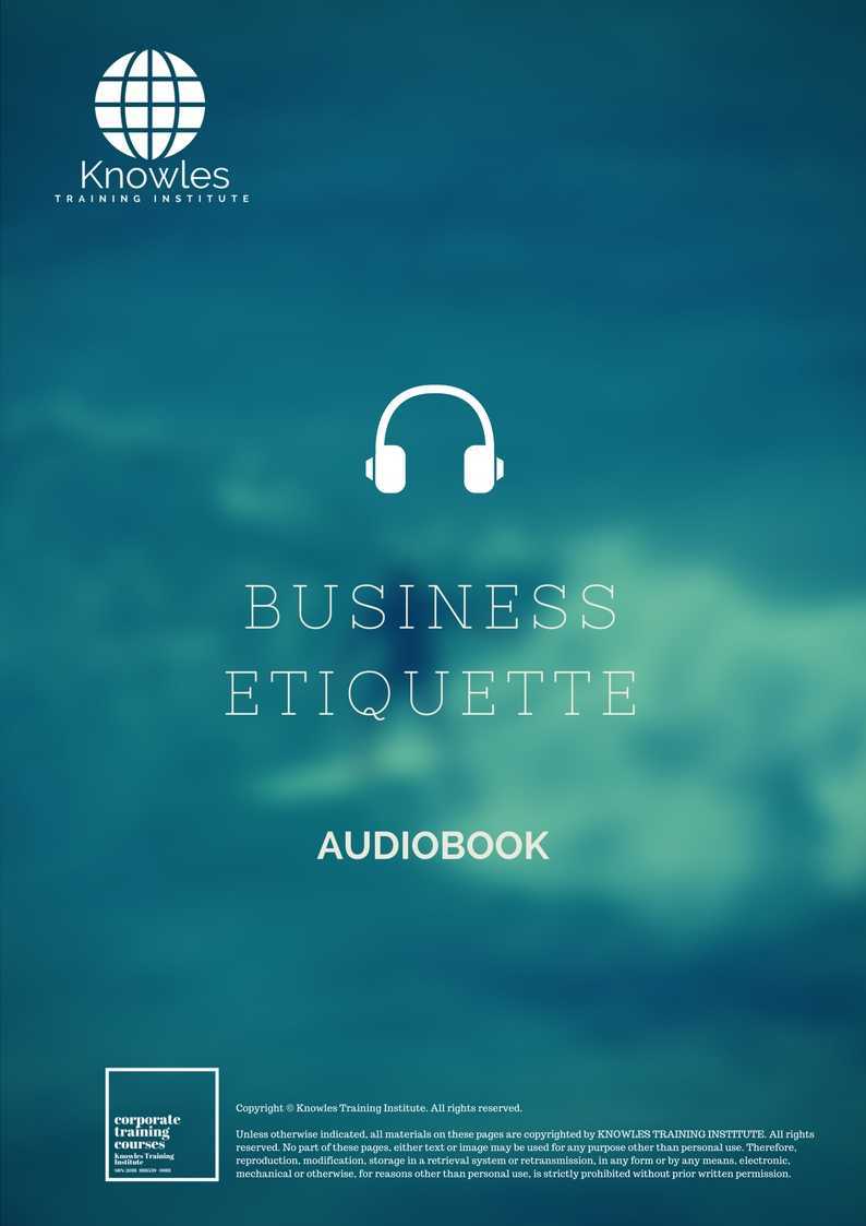 Business Etiquette Training Course