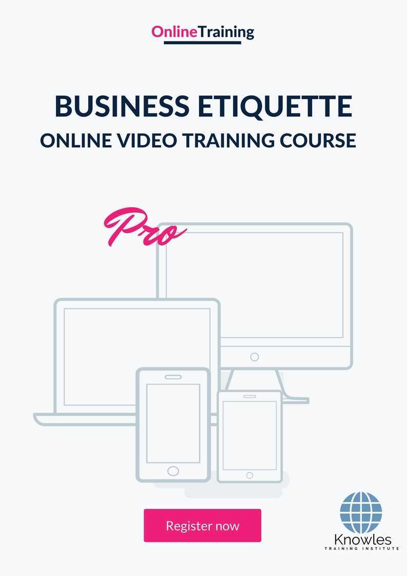 Business Etiquette Training Course