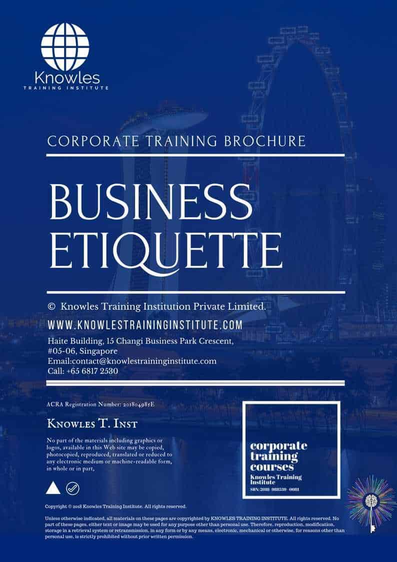 Business Etiquette Training Course