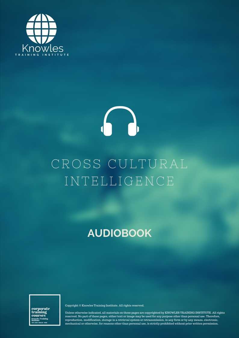 Cross Cultural Intelligence Audio Book Course