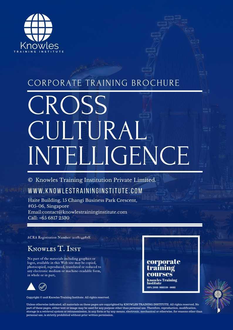 Cross Cultural Intelligence Course