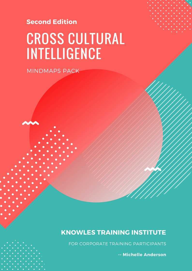 Cross Cultural Intelligence Training Course MindMaps