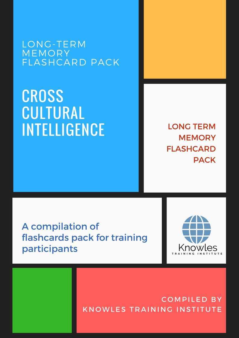 Cross Cultural Intelligence Training Flashcards