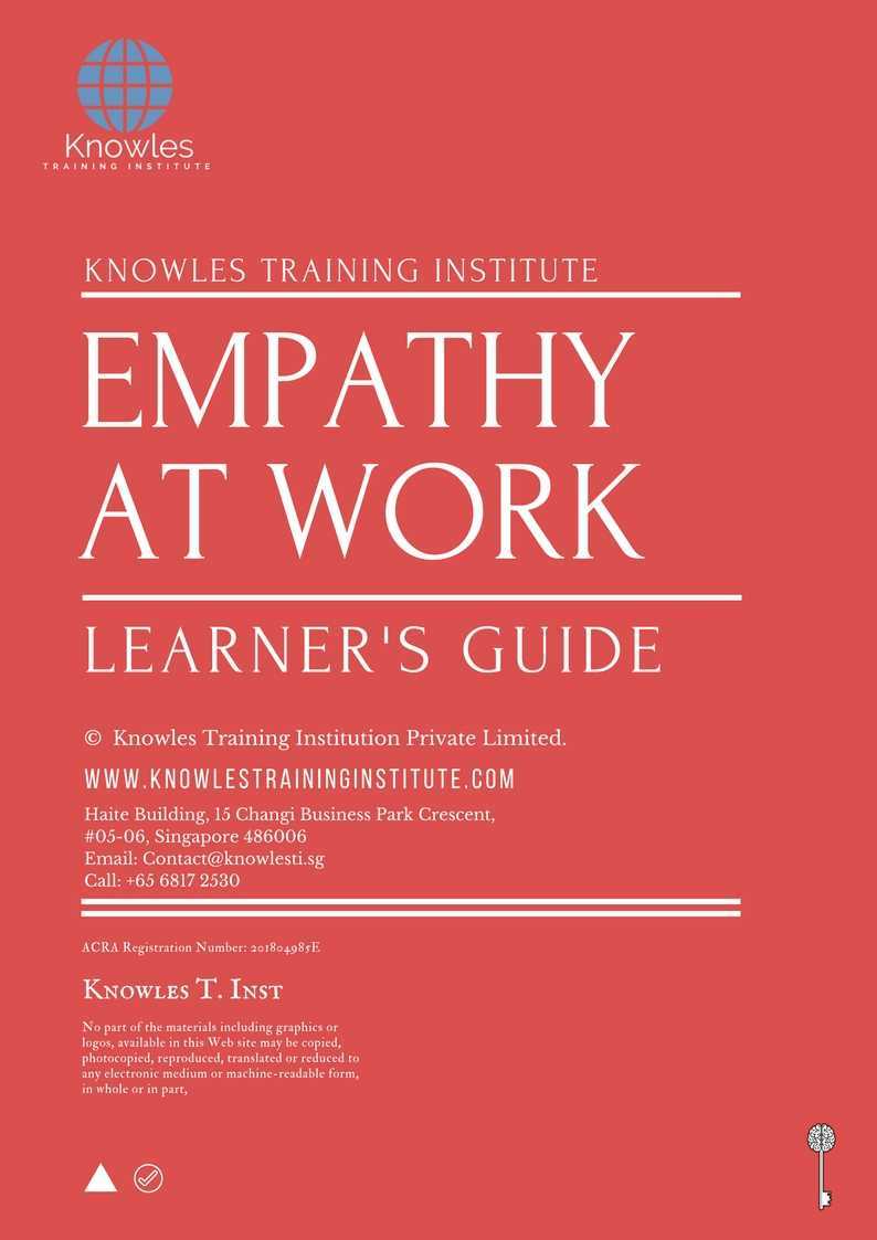 Empathy At Work Training Course