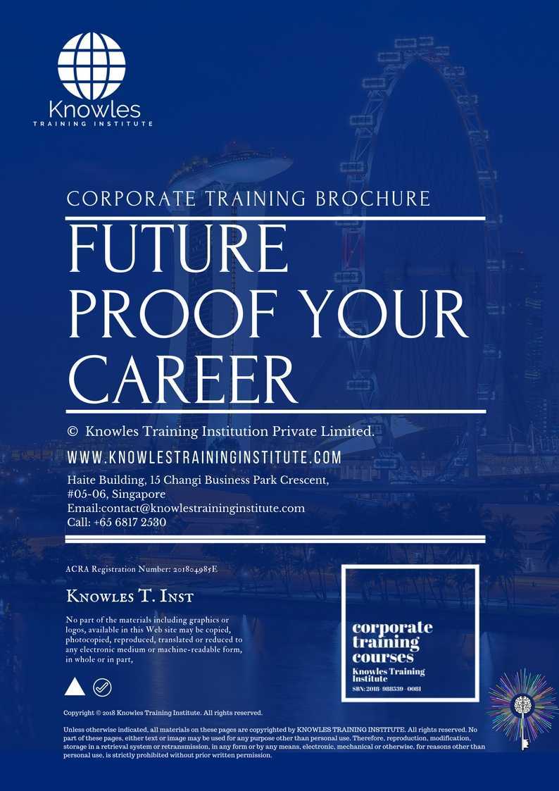 Future Proof Your Career Training Course Brochure