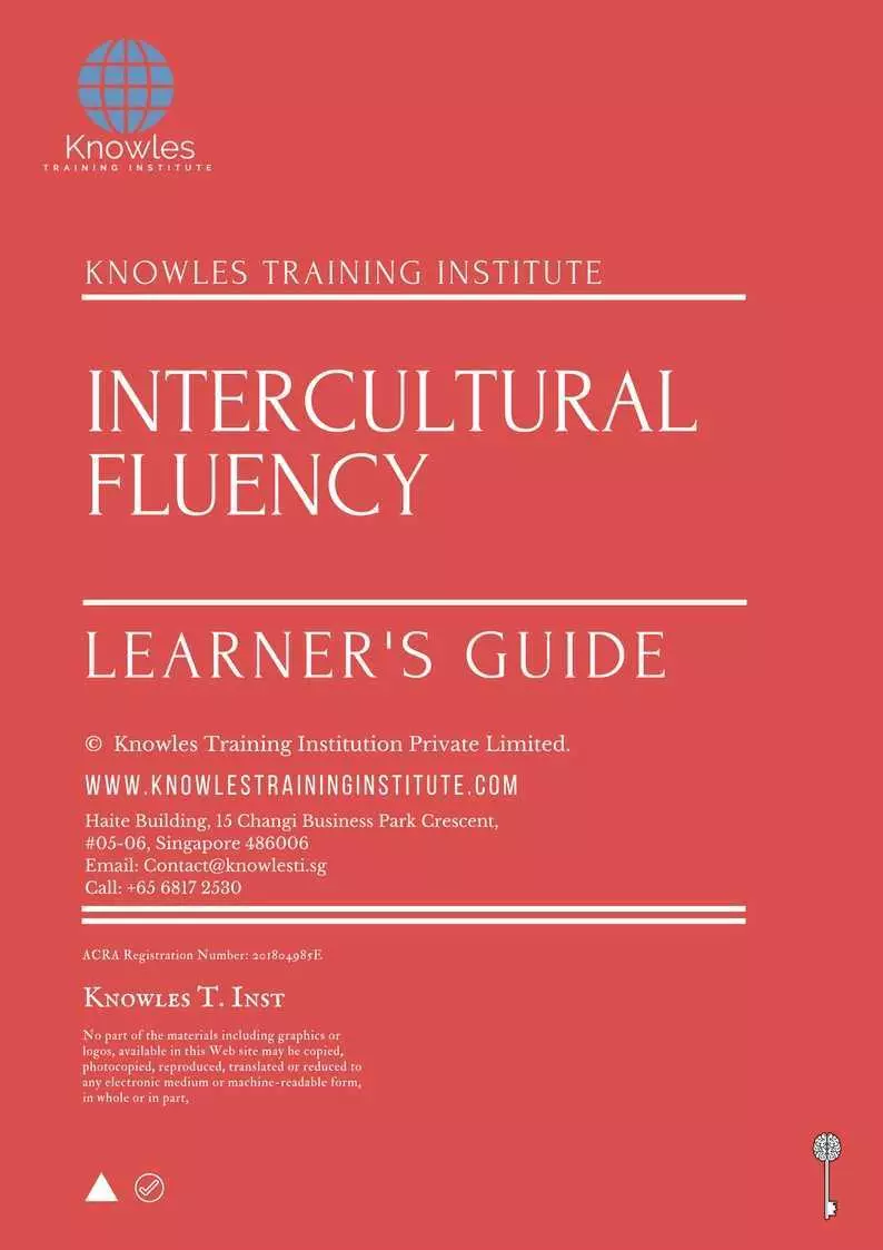 Intercultural Fluency Training Course