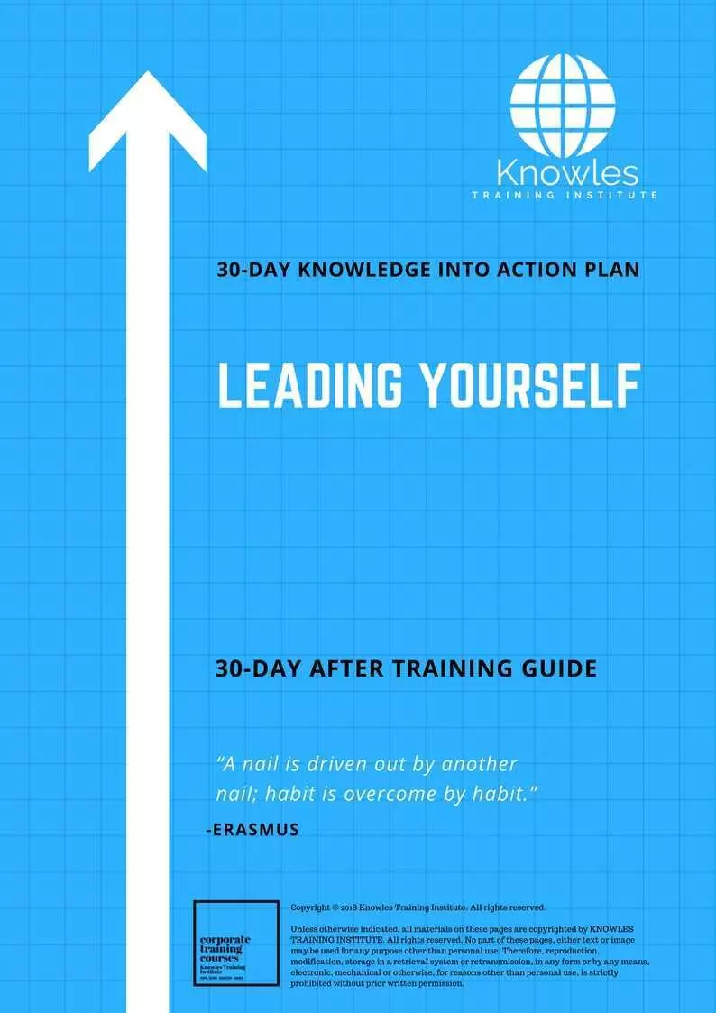 Leading Yourself Training Course