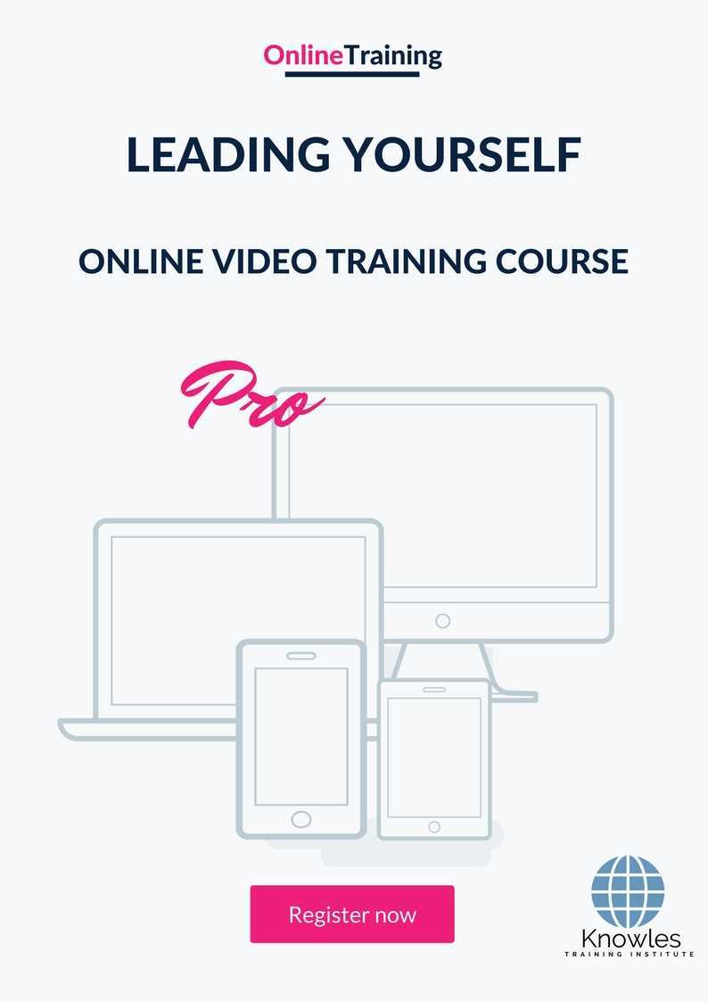 Leading Yourself Training Course