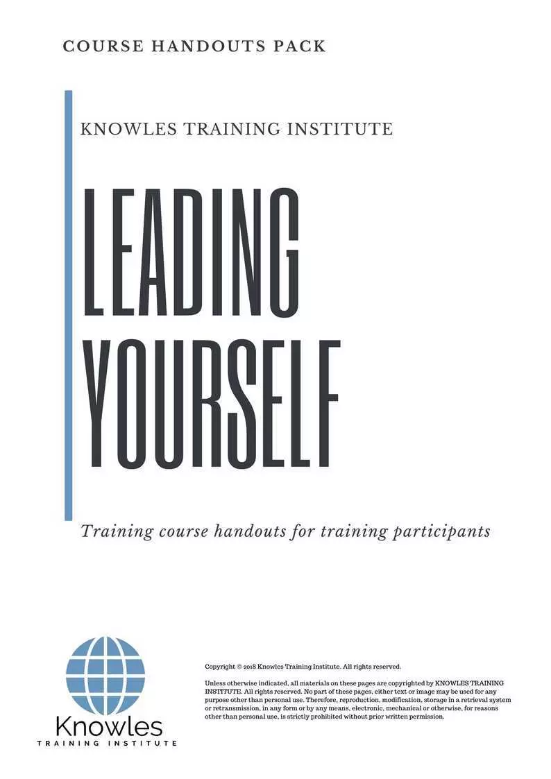 Leading Yourself Training Course