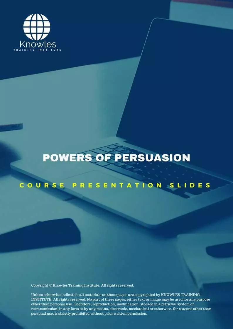 Powers Of Persuasion Training Course