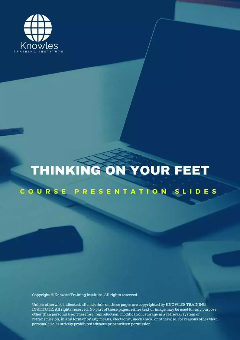 Thinking On Your Feet Training Course